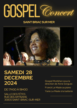 Concert gospel st briac sur mer 28 decembre 2024